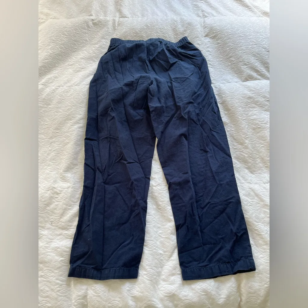 Uniqlo Cotton Navy Blue Pants - Image 8