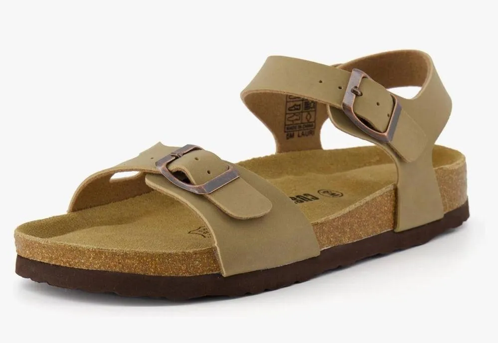 Cushionaire Women's Lauri Cork Footbed Sandal with +Comfort, Taupe, Size 10 - Image 2