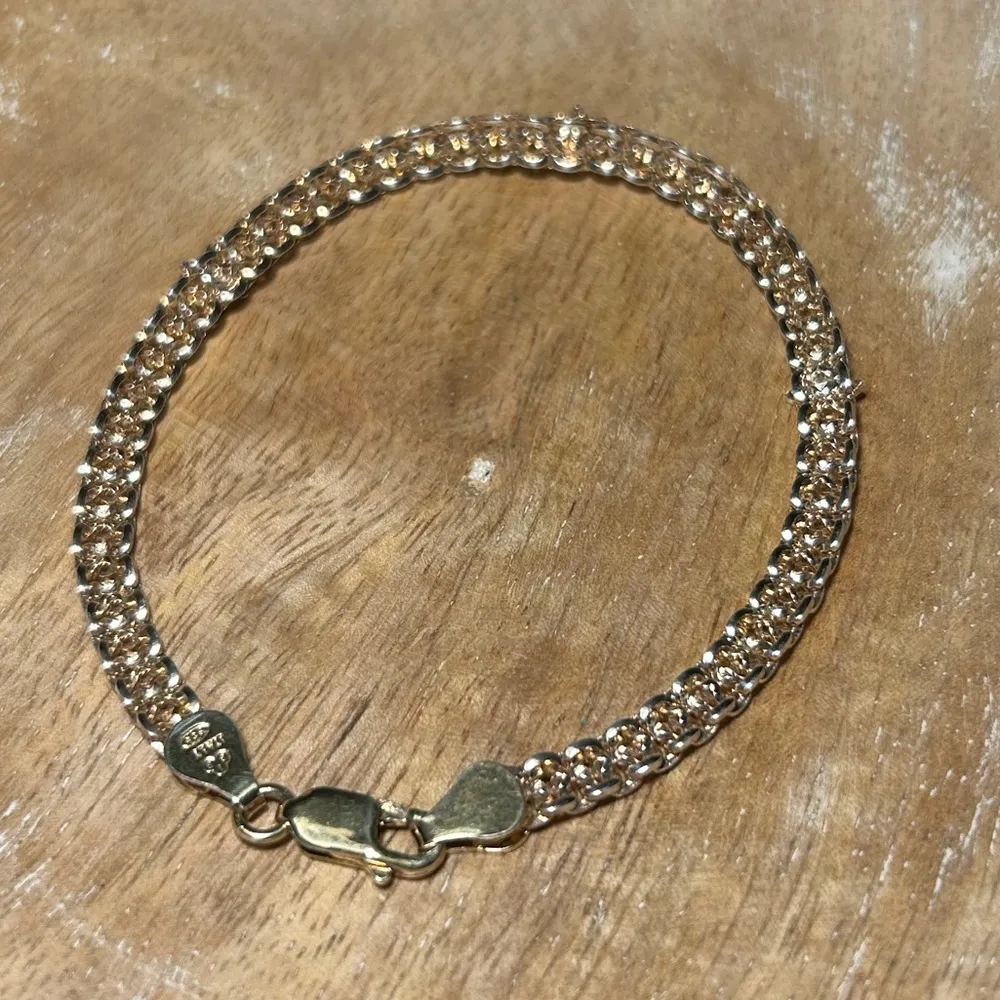 Italy Gold Vermeil Over 925 Sterling Silver Star Bracelet - Image 8