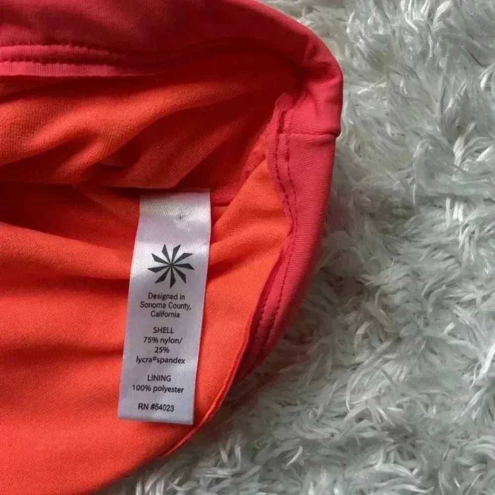 Athleta Halter Swimming Tank Top Orange Size S - Image 7