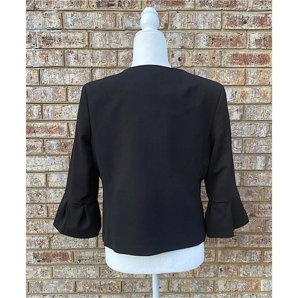 NWT Anne Klein Black Bell Sleeve Blazer - Image 4