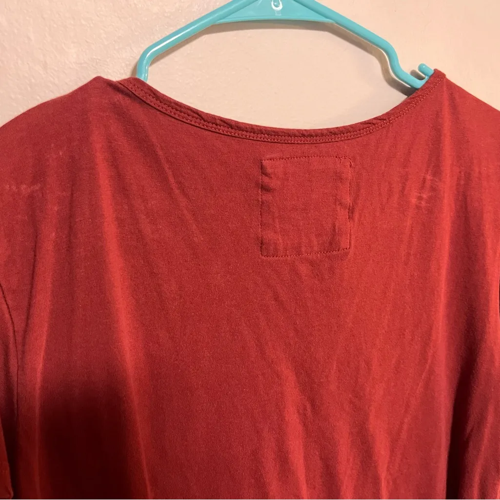 Rust Cut Out Short Sleeve T - Image 4