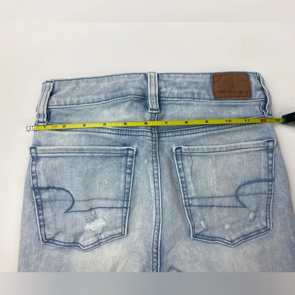 American Eagle Next Level Stretch High Rise Distressed Jegging Size 00 - Image 10