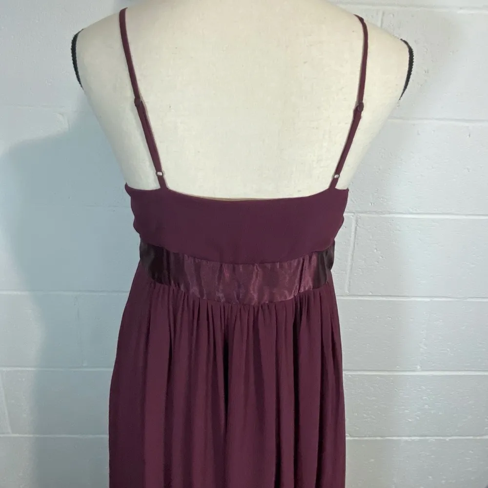 Mimi Maternity Plum/Burgundy Spaghetti Strap Formal Dress Size undefined - Image 7