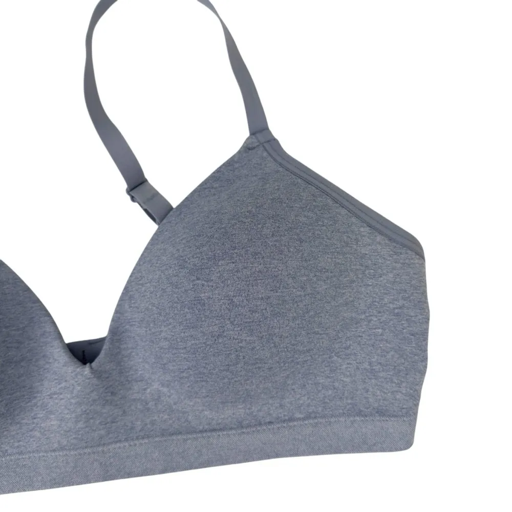 ThirdLove Form 360 Fit Wireless Bra Padded Lined Heather Blue Size Large - Image 4