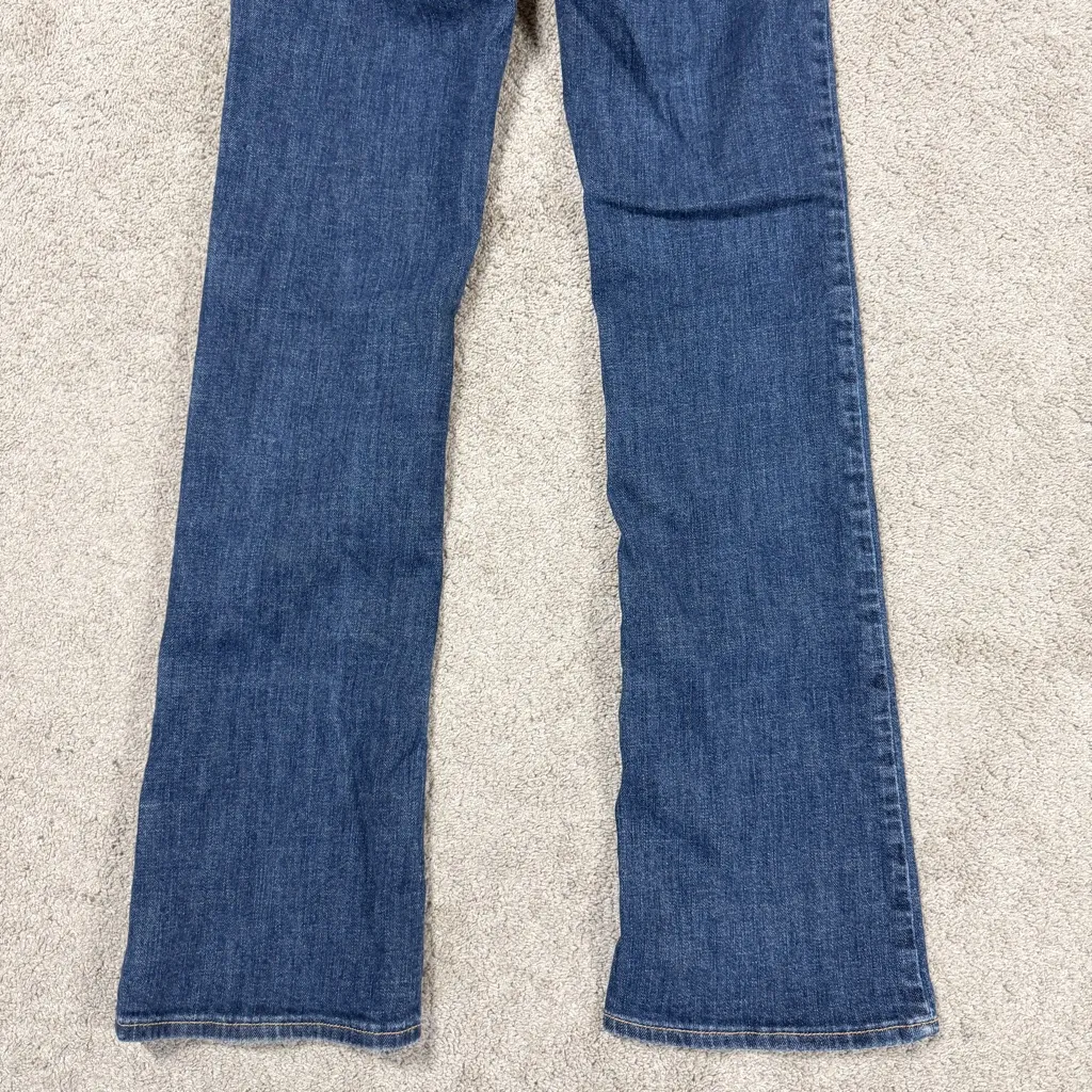 Hollister Women’s Y2K Low Rise Boot Cut Jeans Embroidered in Medium Wash 26X33 - Image 8