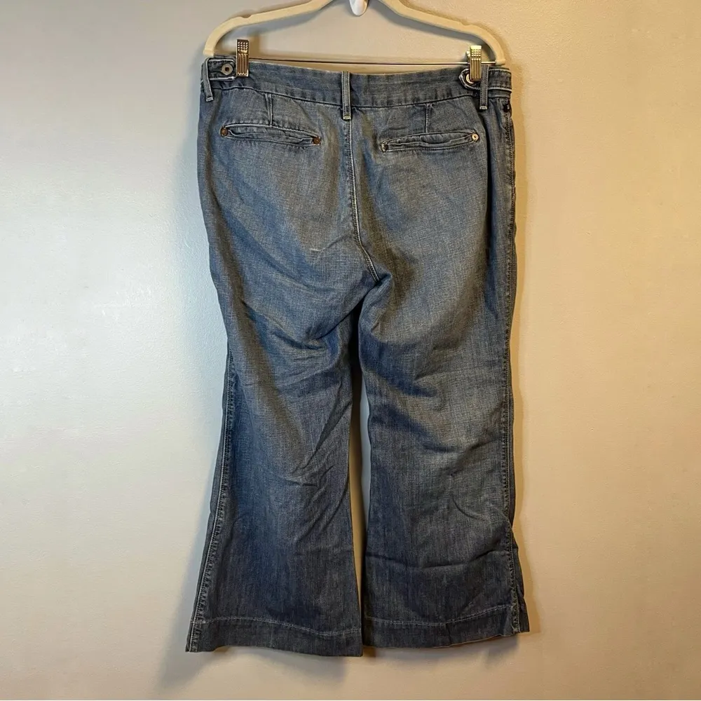 Ralph Lauren Jeans Light Wash Beverlie Tab Waist Trouser Jeans Sz 14 x 32 EUC - Image 6