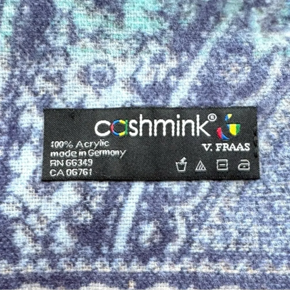 V. FRASS Cashmink Paisley Scarf - Made in Germany - Image 8
