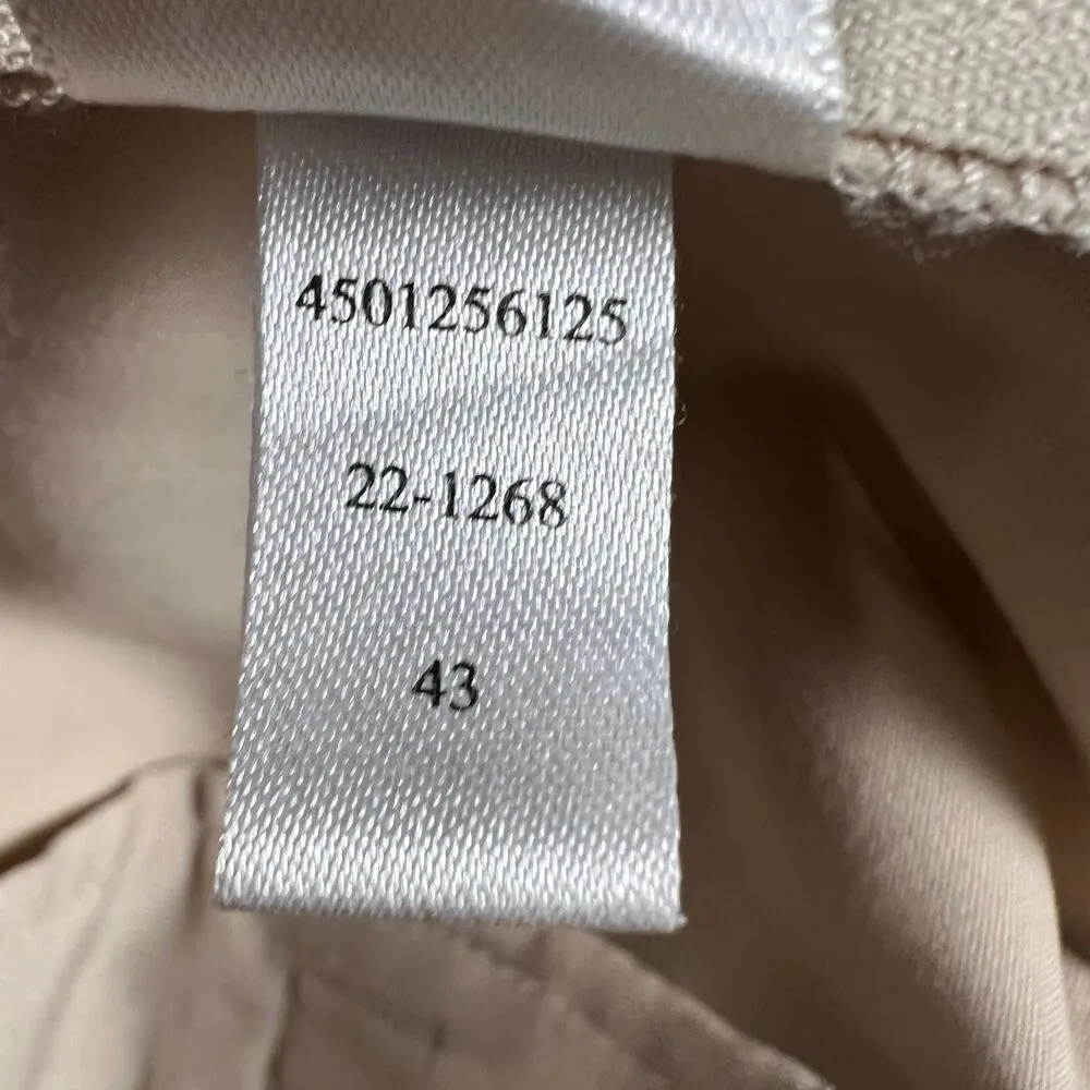 White House Black Market Perfect Form Slim Ankle Pant Flat Front Khaki Size 14R - Image 11