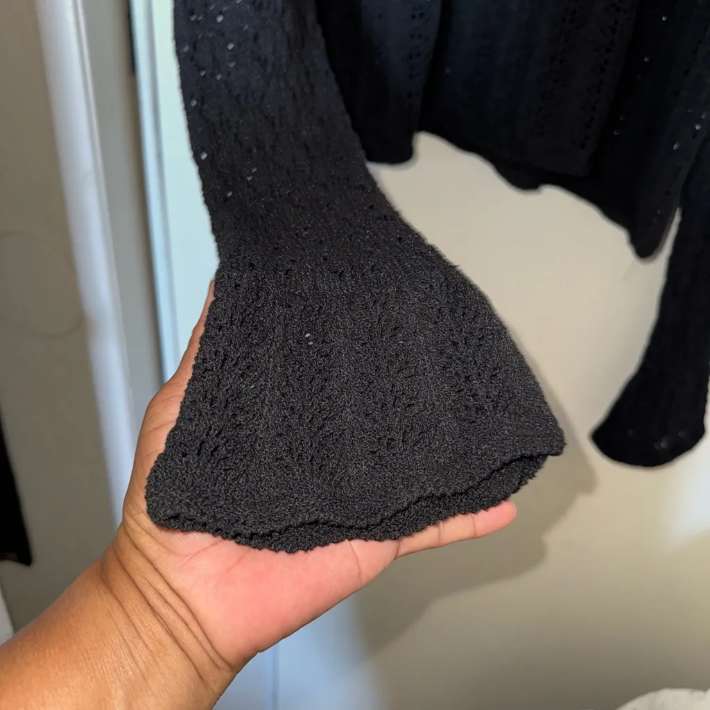 Zara Elegant Black Lace Blouse - Image 8