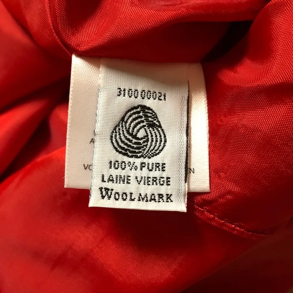 Oscar de la Renta red wool skirt - Image 8