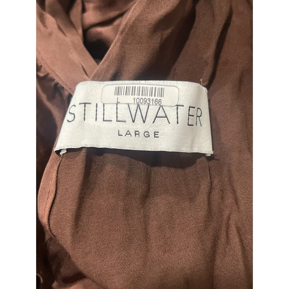 STILLWATER What If Maxi in Chocolate Large Womens Long Dress - Image 9