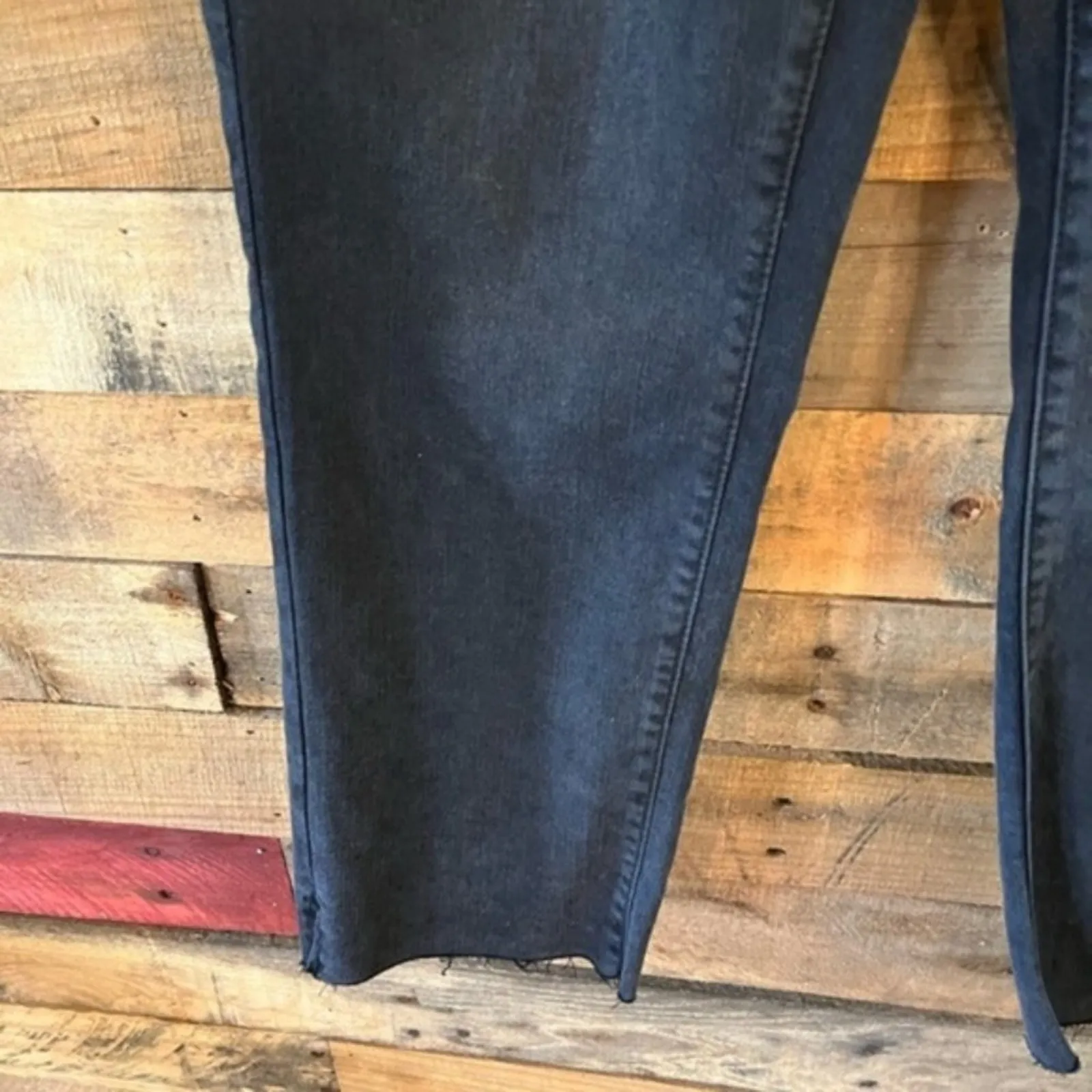 Time And Tru Black High Rise Straight Leg‎ Crop Pants Size 8 - Image 8