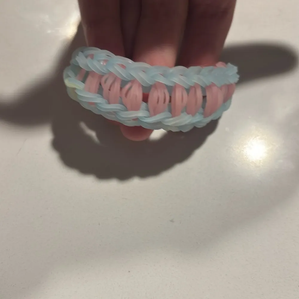 Rainbow loom 💜  handcrafted bracelet 💜 - Image 2