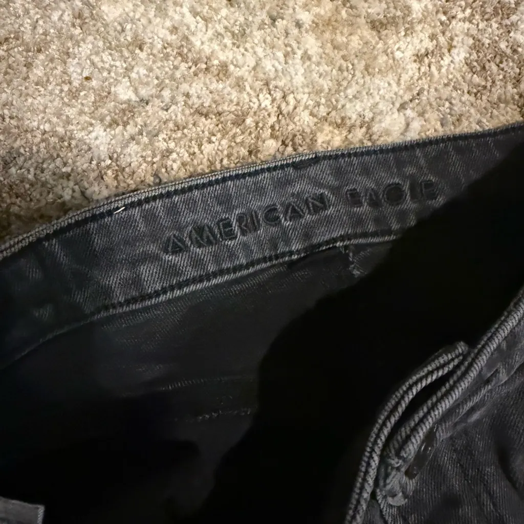 American Eagle Outfitters | Mom Jean high waist charcoal jeans size 2 - Image 4