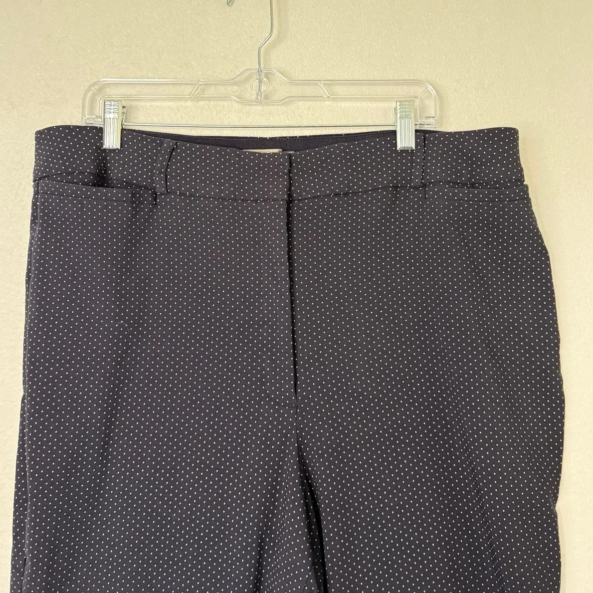 Alexa Rae Polka Dot Pant Plus Sz 20w Straight Leg Business Office Siren Work Blue - Image 4