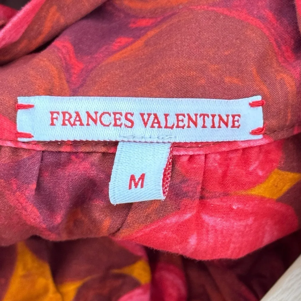 Frances Valentine Carlyle Mockneck Sleeveless Maxi Dress Vintage Style Pink Size M - Image 13