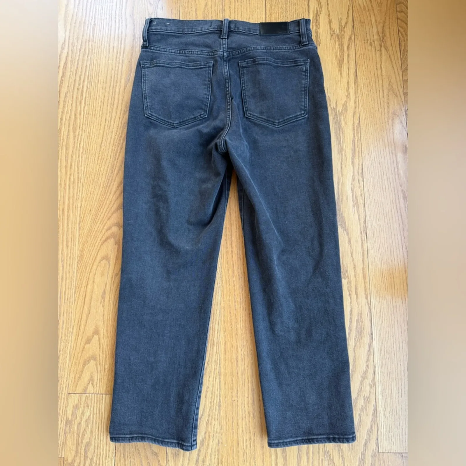 Madewell Women's Classic Straight Jean Size 27 Black Cotton Fall Winter - Image 4