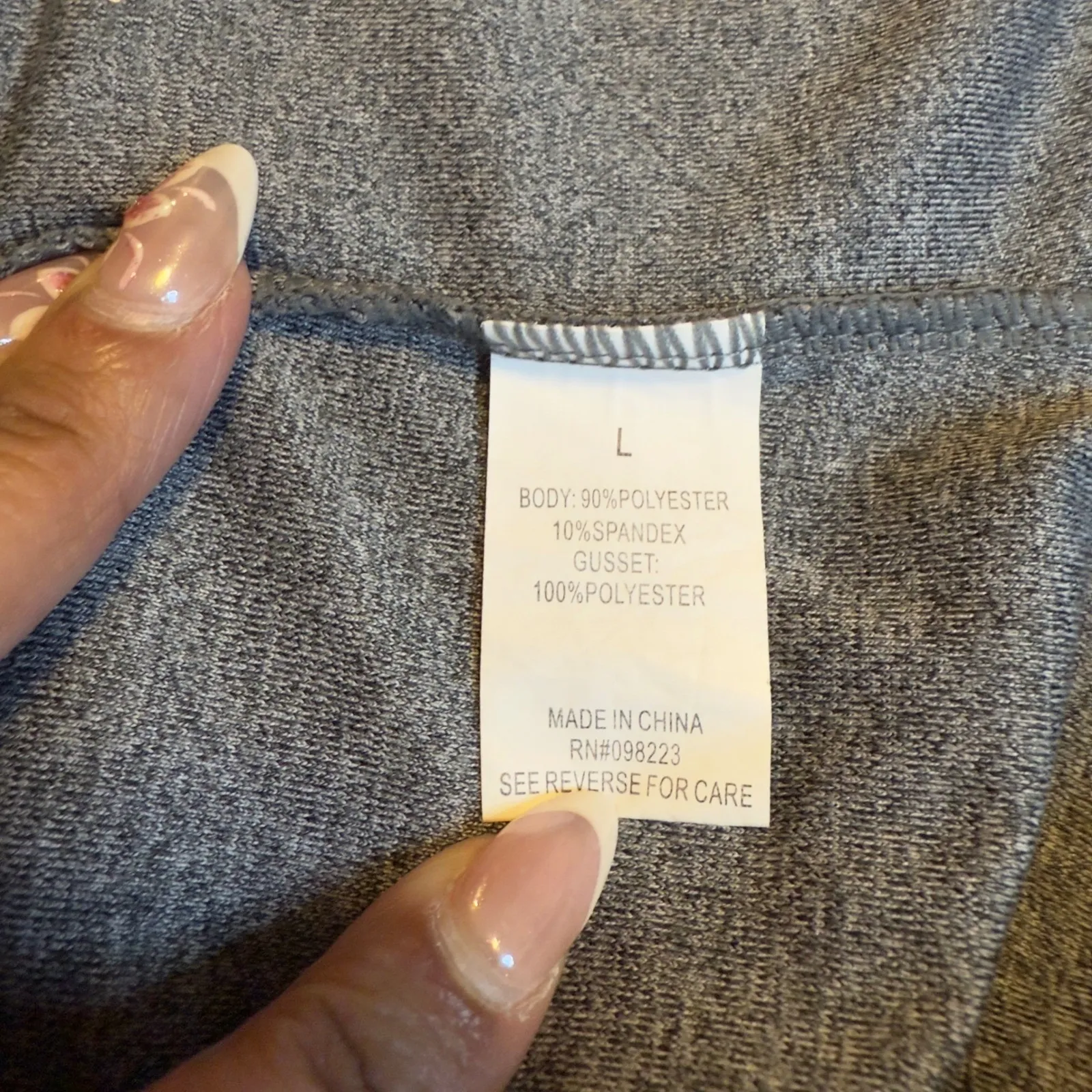 BCG Skort Athletic Shorts Gray Heather Performance Activewear Athleisure Sz L‎ # - Image 7