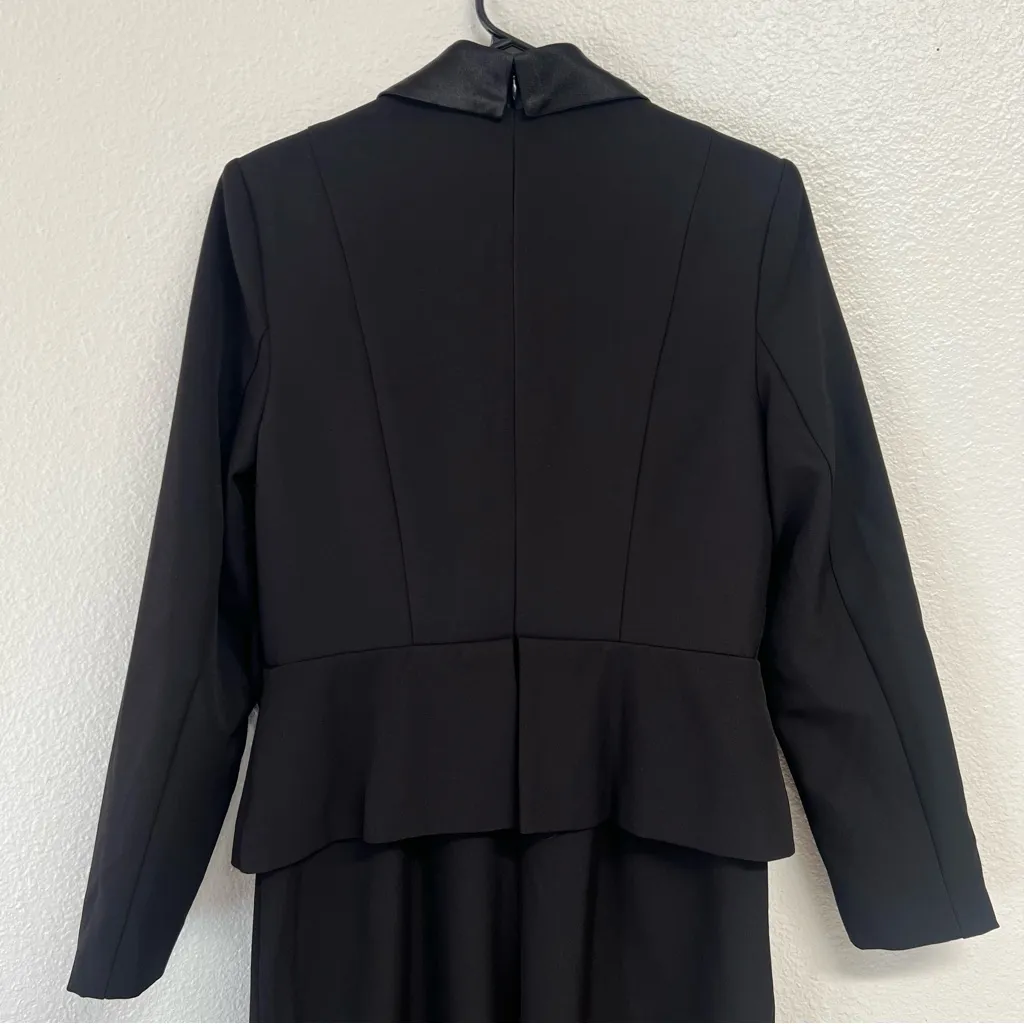 Aidan Mattox by Adrianna Papell Bow Trim Jumpsuit In Black Size 8 - Image 15