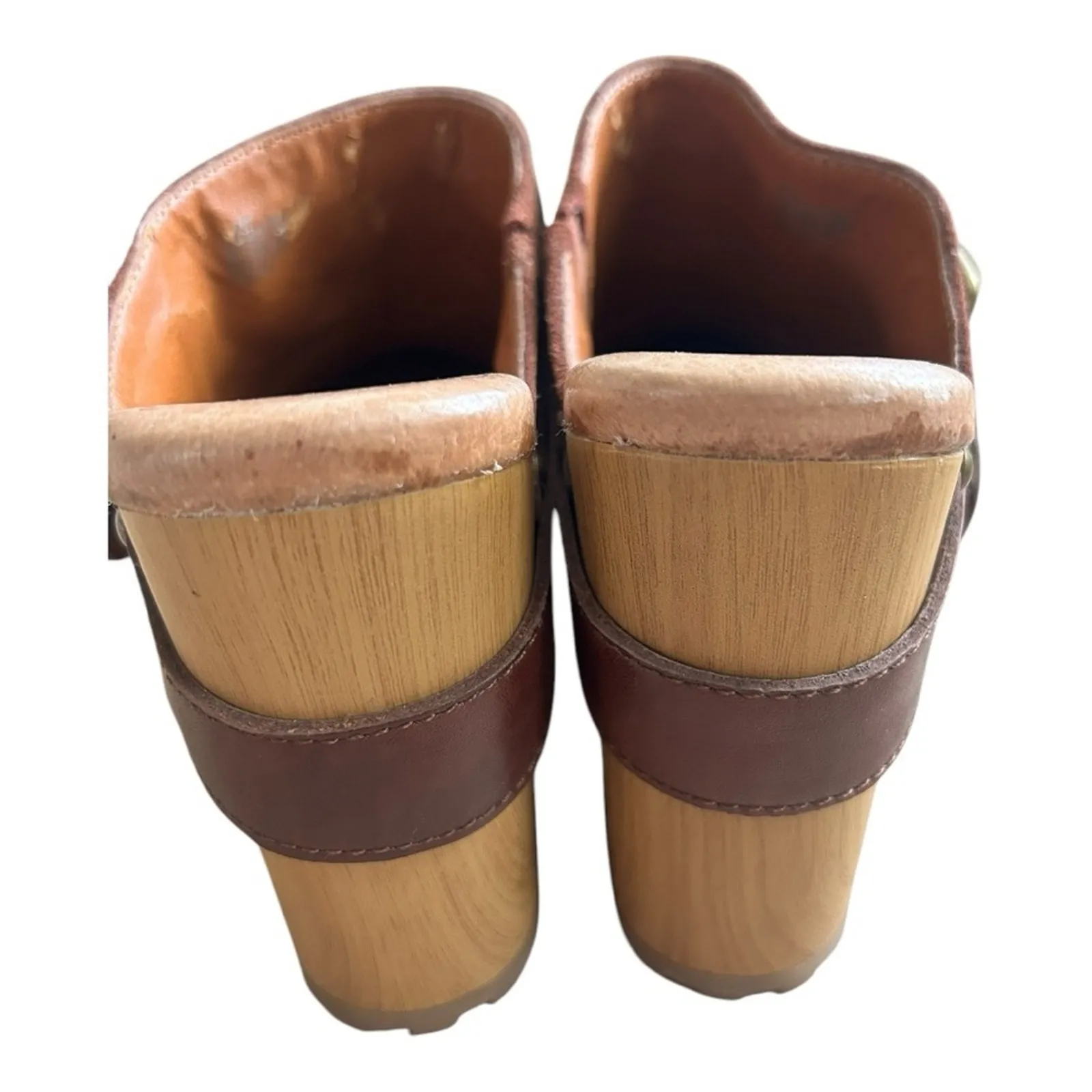 Vintage Lucky Brand high suede clogs 7 - Image 3