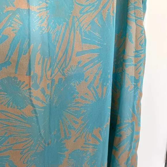 Moonlight Women's Size Small Blue Printed‎ Sleeveless Tank Top - Image 2