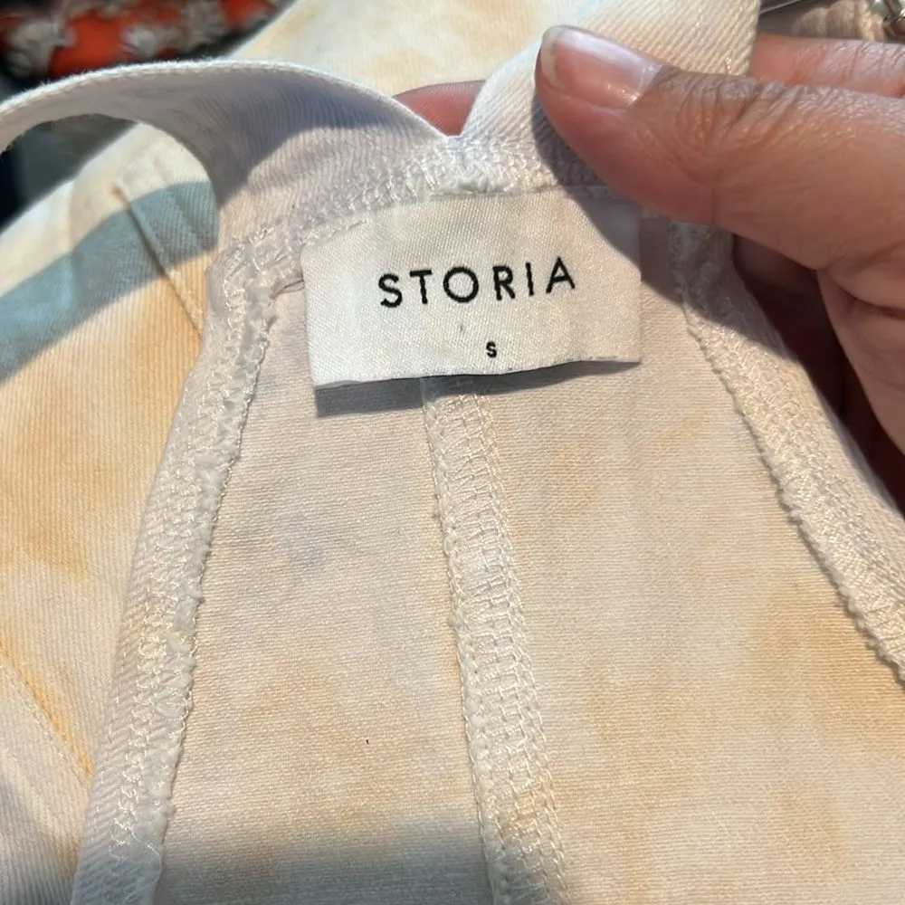 Storia Tie dye overall dress size small - Image 6