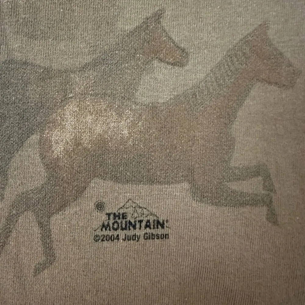 Vintage Y2K The Mountain Horse Tee Medium Leather Tag Western Native American - Image 6