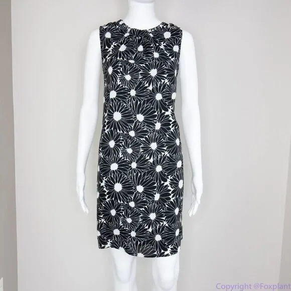 Daniel Rainn black and‎ white floral print dress, women's size M - Image 5