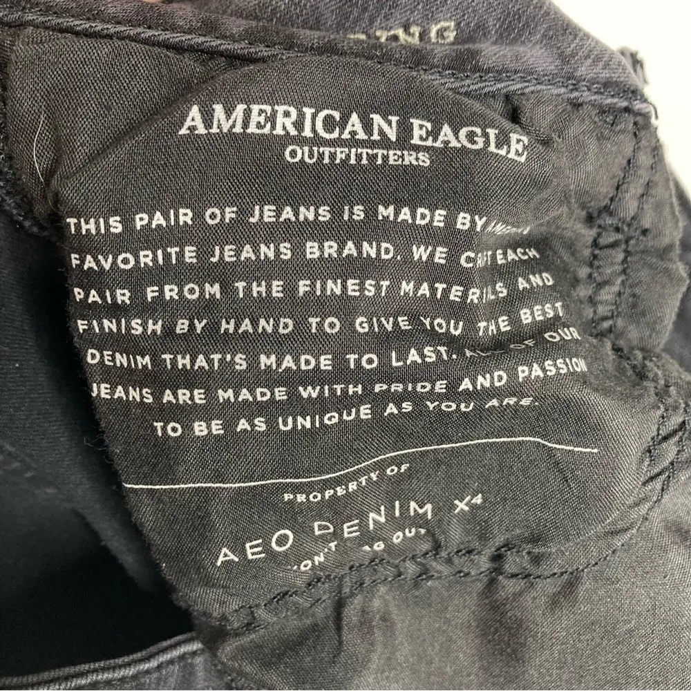 American Eagle Outfitters super low jegging‎ black Gray size 8 - Image 11