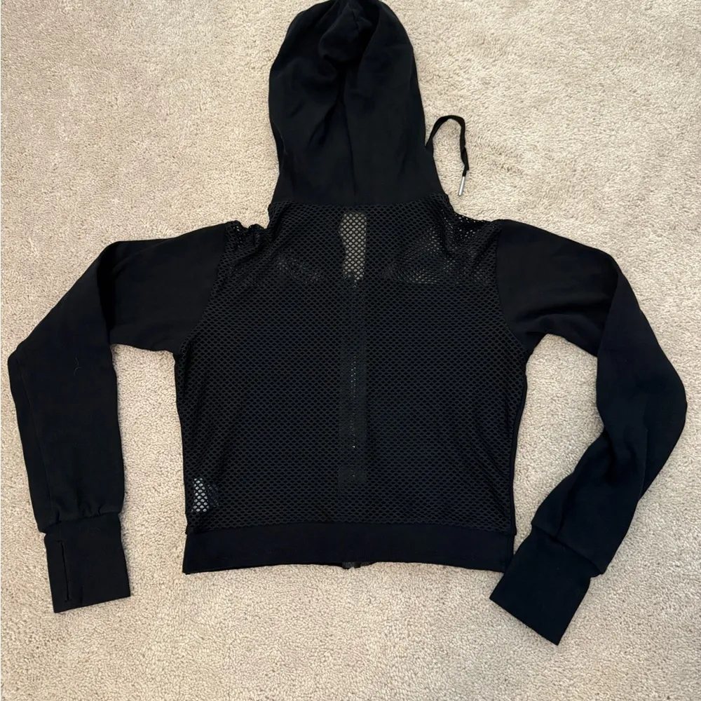 Black Hooded Women's Jacket- cross listed on Mercari! - Image 2