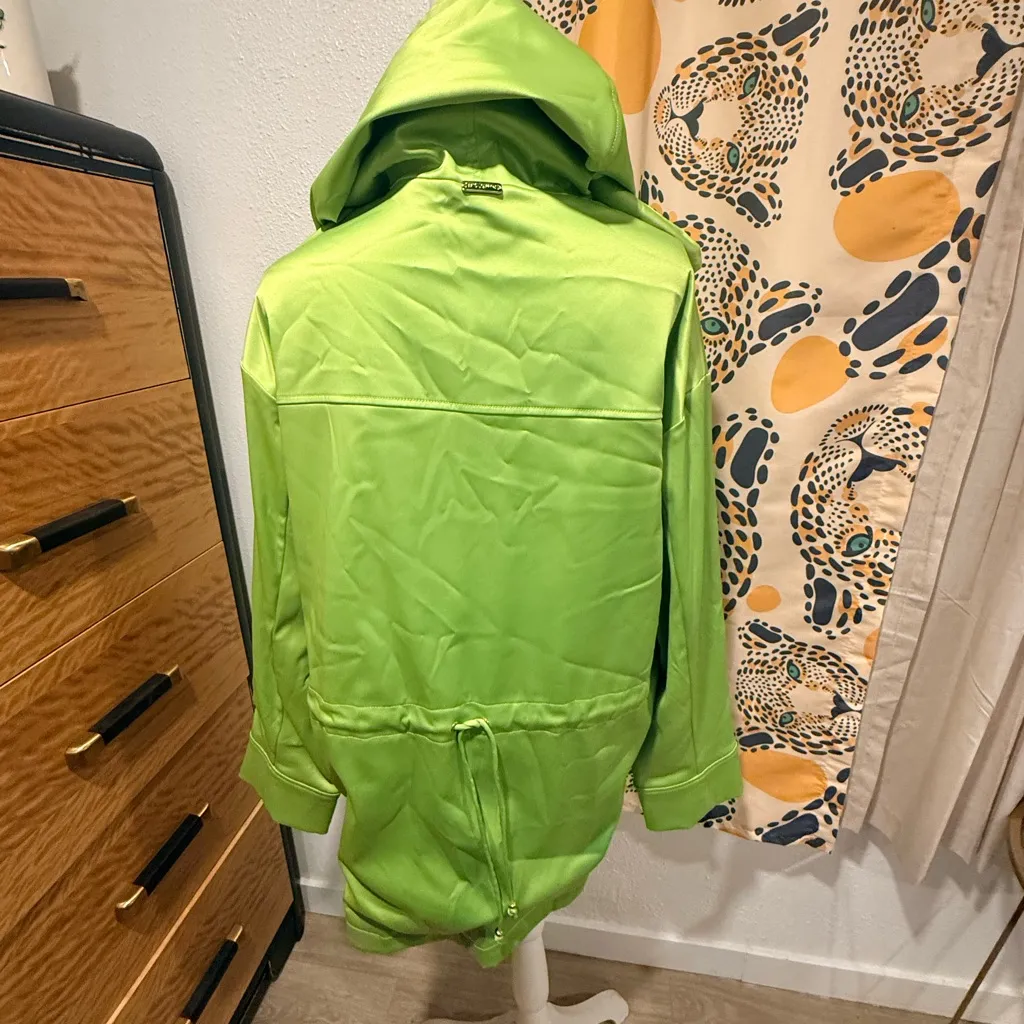 St. John  Green Hooded Jacket large - Image 5