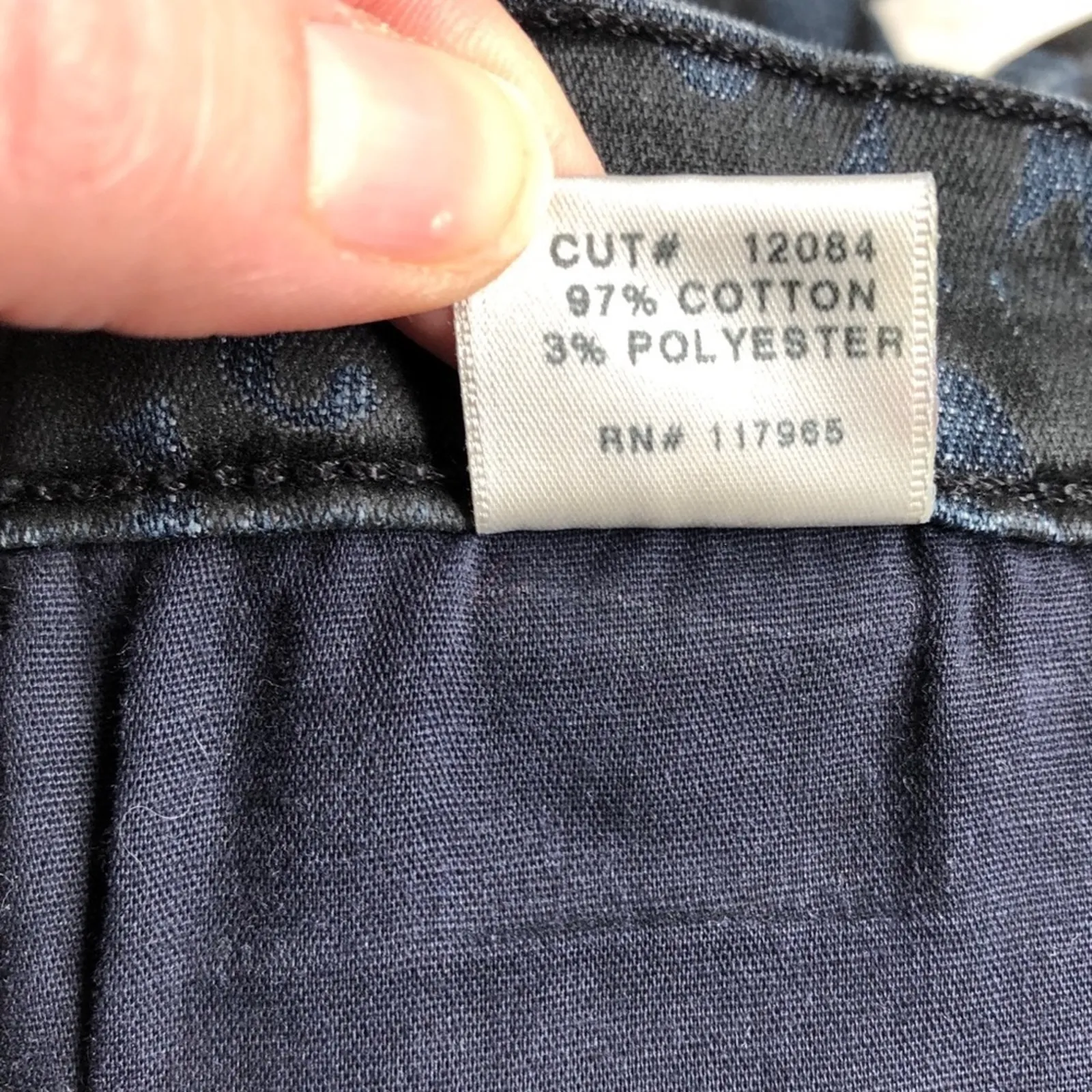 J Brand Brocade Print Skinny Jeans Womens 25 Blue Black Denim Ankle Y2K Fall - Image 6