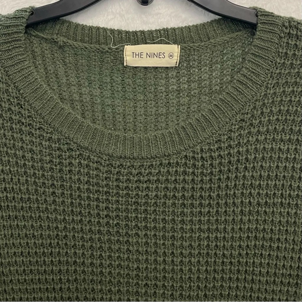 The Nines Green Knit Sweater Size Medium - Image 2