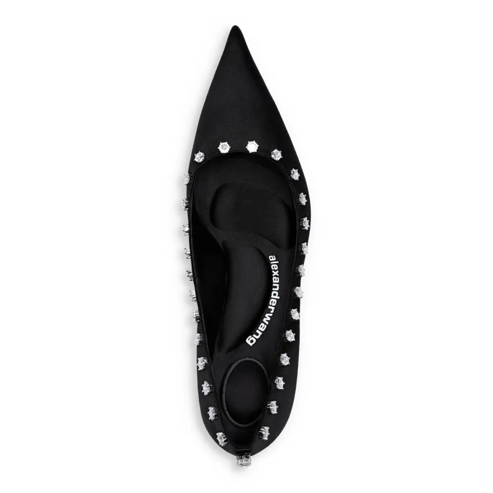 Alexander Wang Delphine 85 Crystal Stud Pump, Black Size 37.5 New + DustBag $895 - Image 10