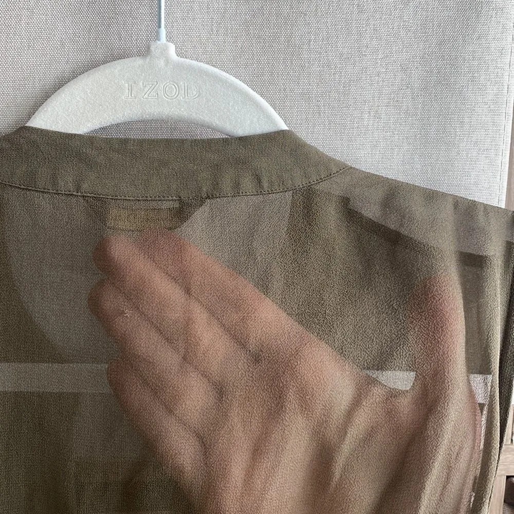 Massimo Dutti silk sheer blouse - Image 4