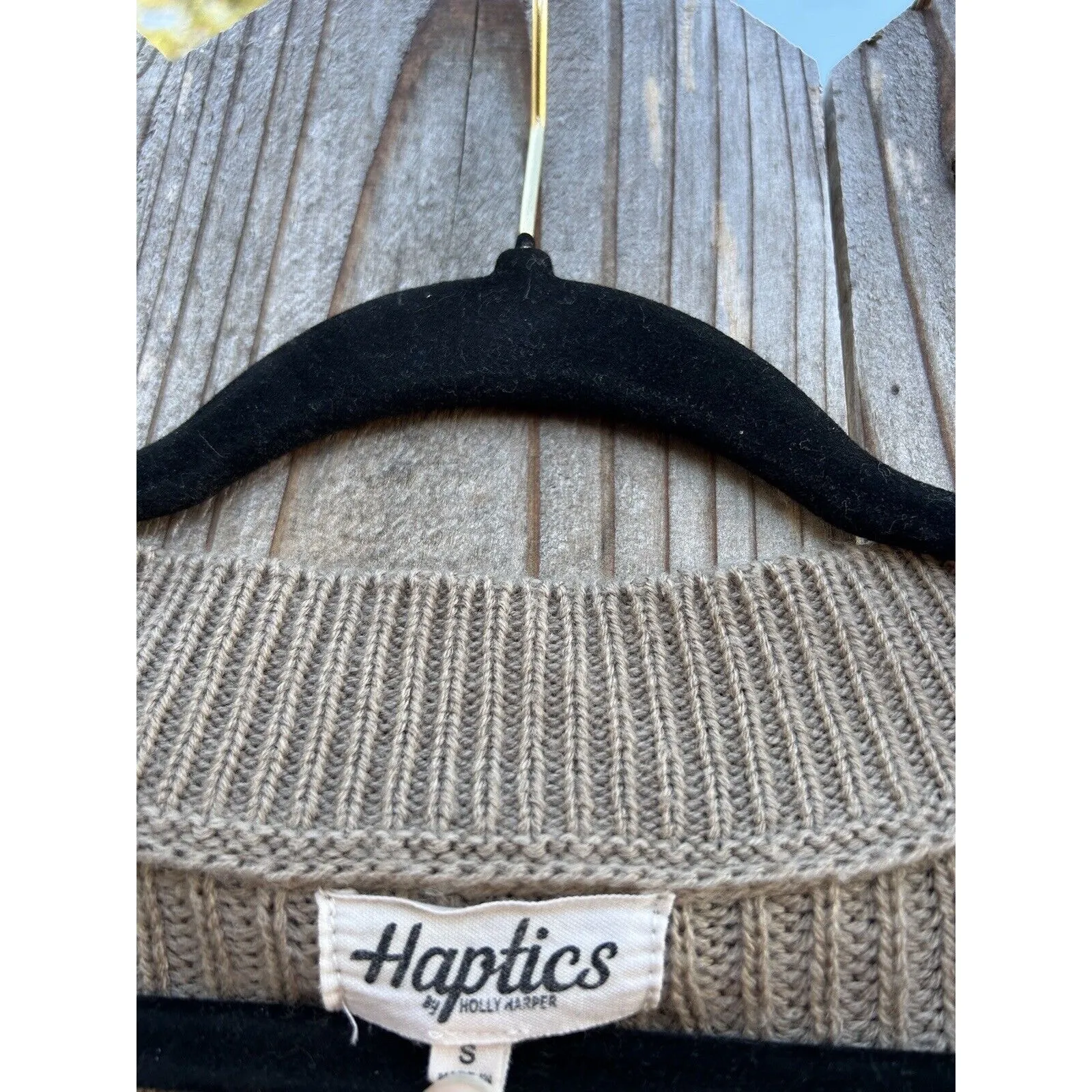 haptics by holly harper Color‎ Block Sweater Sz Small Oversized Fall Winter - Image 5