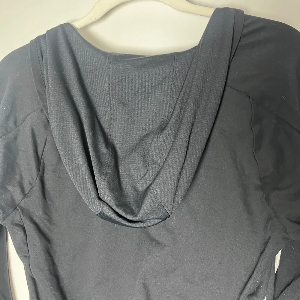 North Face Flashdry Cropped Faux Wrap Hoodie Activewear Sz XS - Image 9