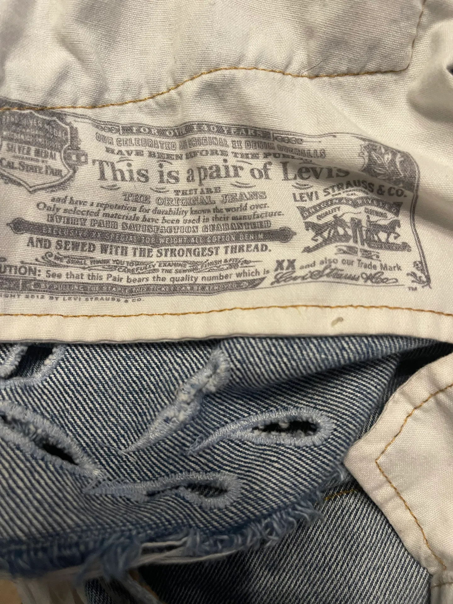 501 High Rise Cutoffs, 32 - Image 4