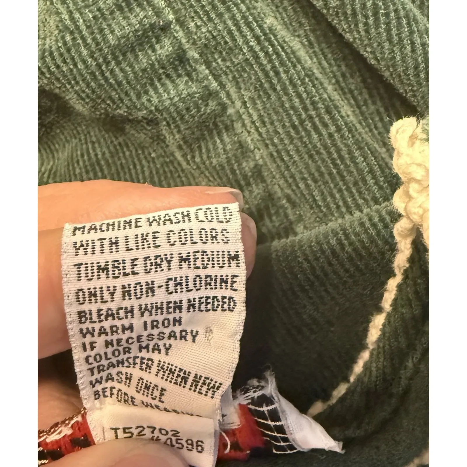 VTG Green Corduroy Milkmaid Dress FADS Sz 6 Midi Cottagecore Dutch Girl Costume - Image 10