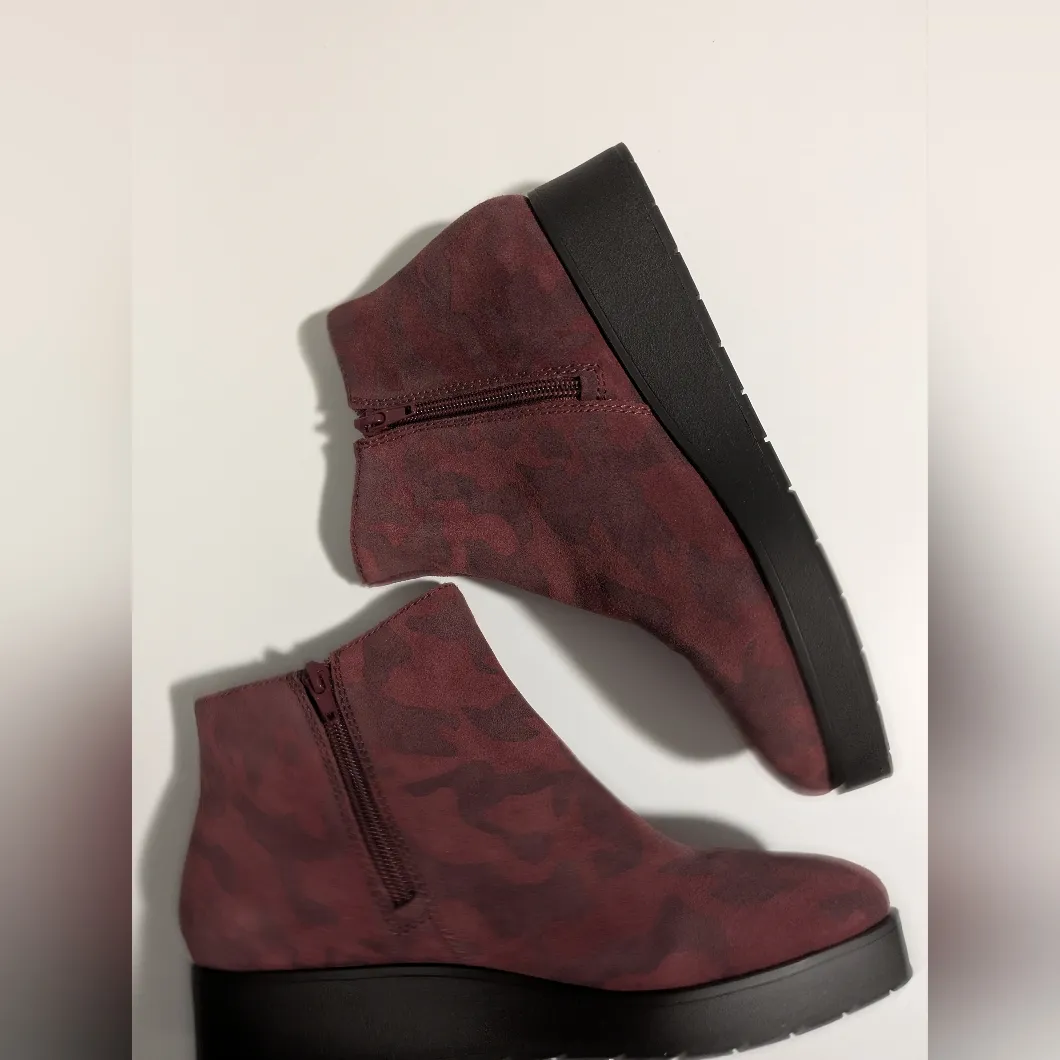 Lucky Brand Karmeya Platform Ankle Boots Red Pattern 7.5 - Image 8