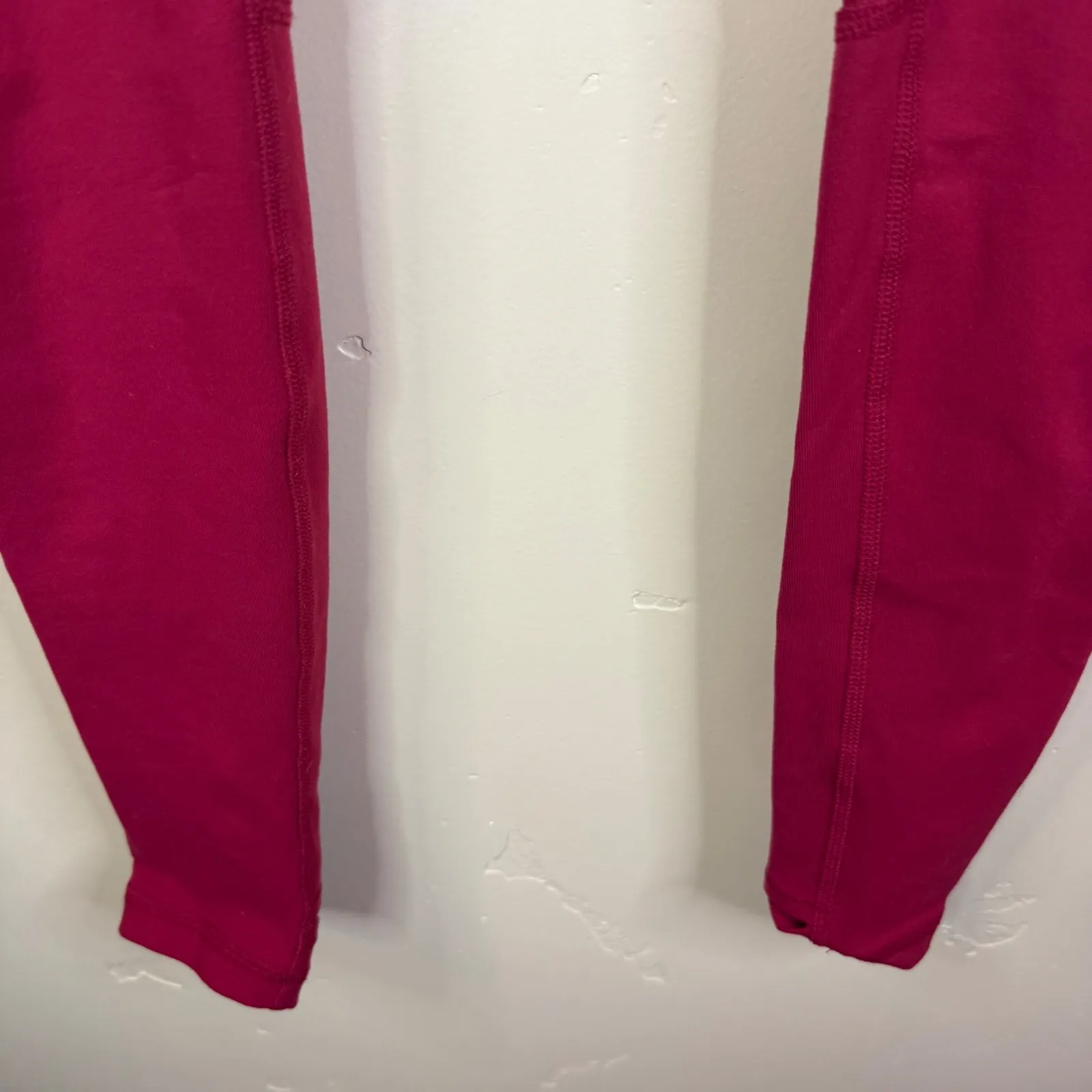 ALO YOGA West Coast Yoga High Waist Leggings Mesh Panel Active Bright Red SZ XS - Image 5