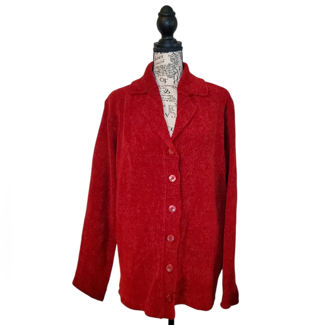 Preview International  Red Cardigan Sweater - Image 2