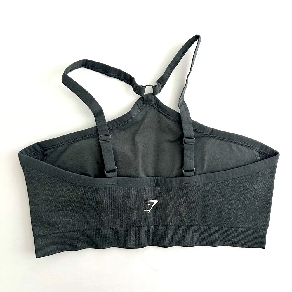 XL Adapt Fleck Seamless Halterneck Bralette Set - Image 3