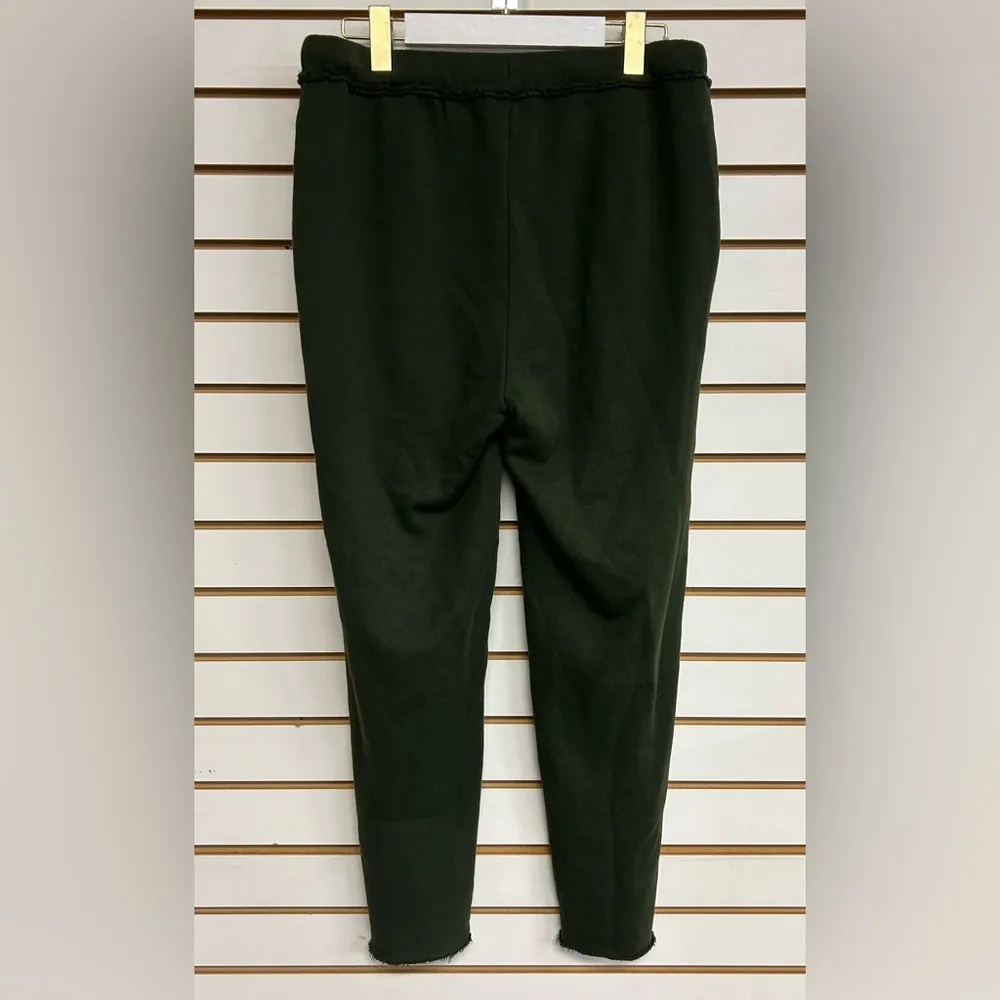 Eileen Fisher Organic Cotton Pull On Jogger Pant  Elastic Waist Raw Hem Small - Image 6