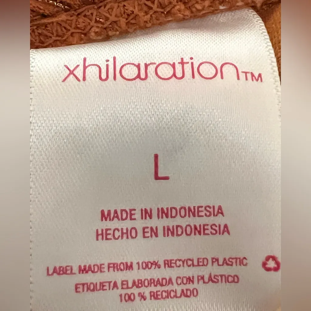 Xhilaration Women's Metallic Brown Ribbed Bralette Bikini Top - Large - VGUC - Image 4