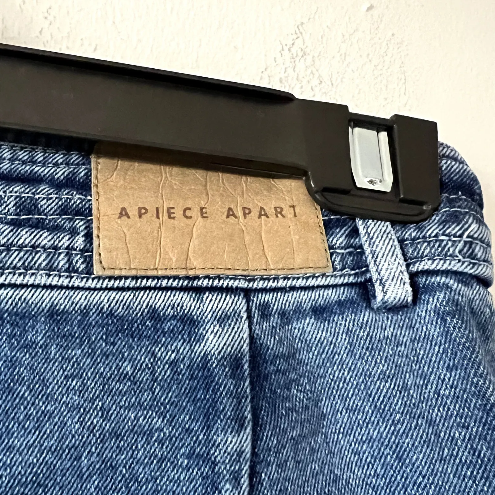 Apiece Apart Merida Wide Leg Cropped Jeans Blue Denim Size 2 DR - Image 7