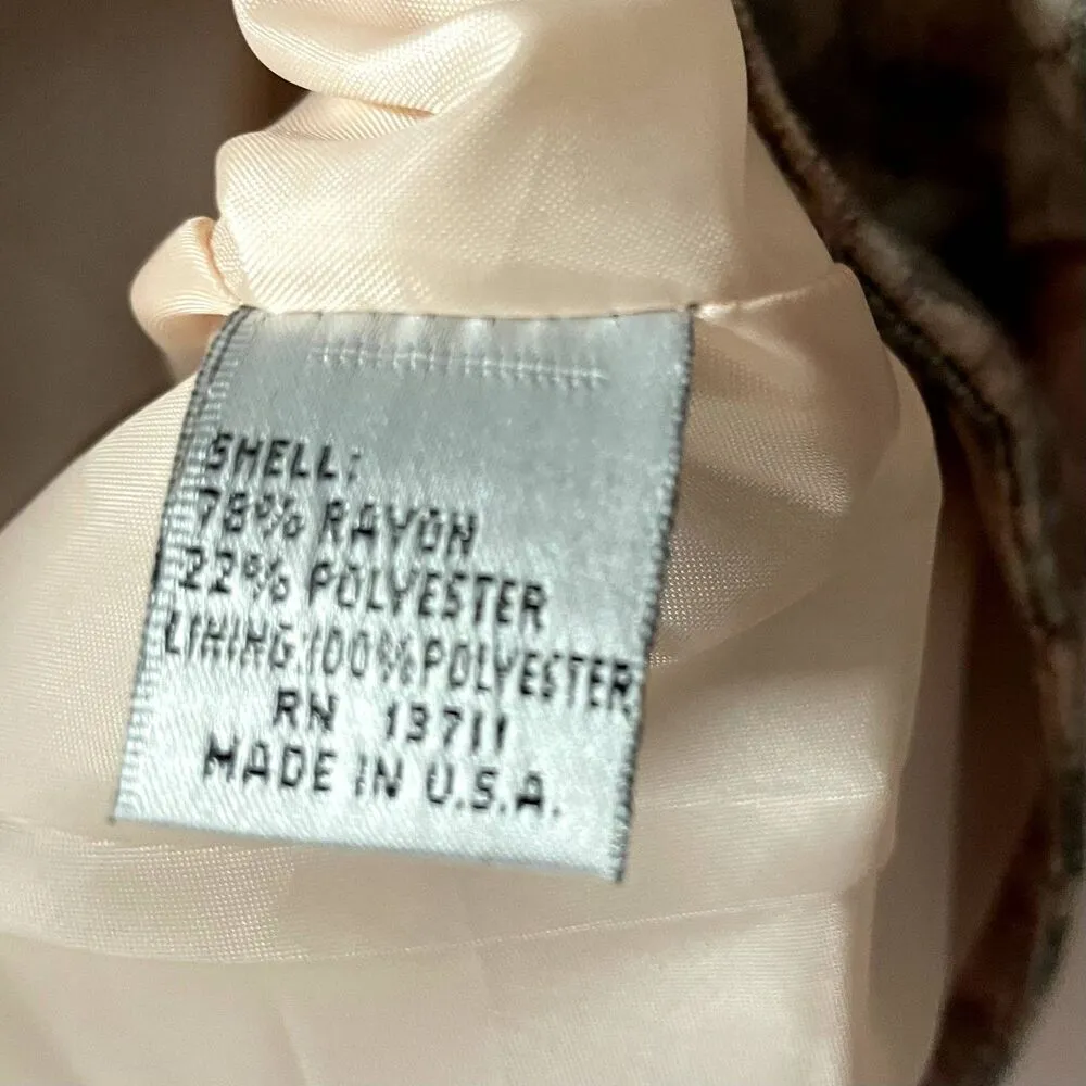 Vintage Amanda Smith Petites Floral Printed Short Sleeve Blazer Size 8 EUC - Image 5