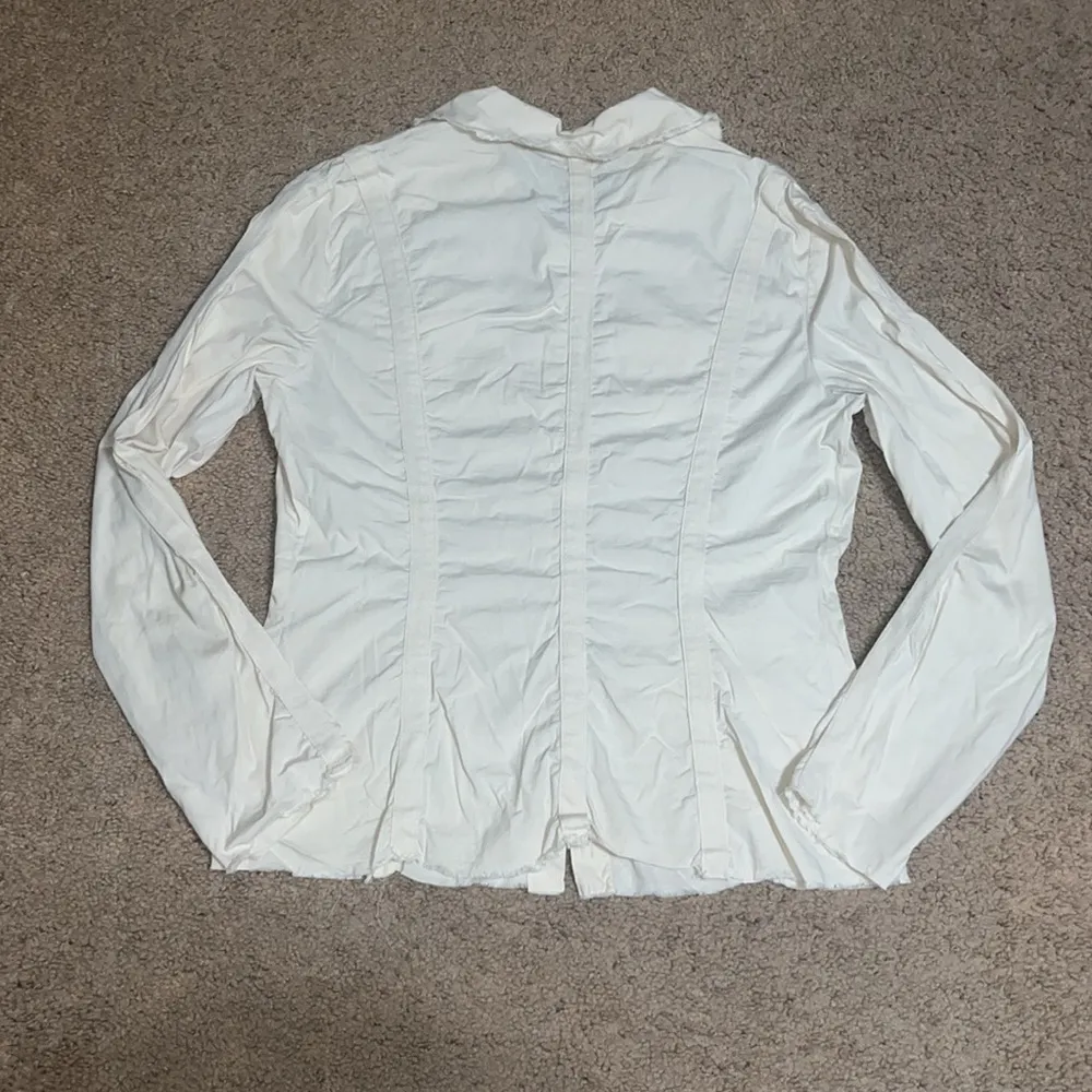 XCVI Wearables Raw Edge Poplin Lightweight Safari Jacket Ginger‎ Root Small - Image 7