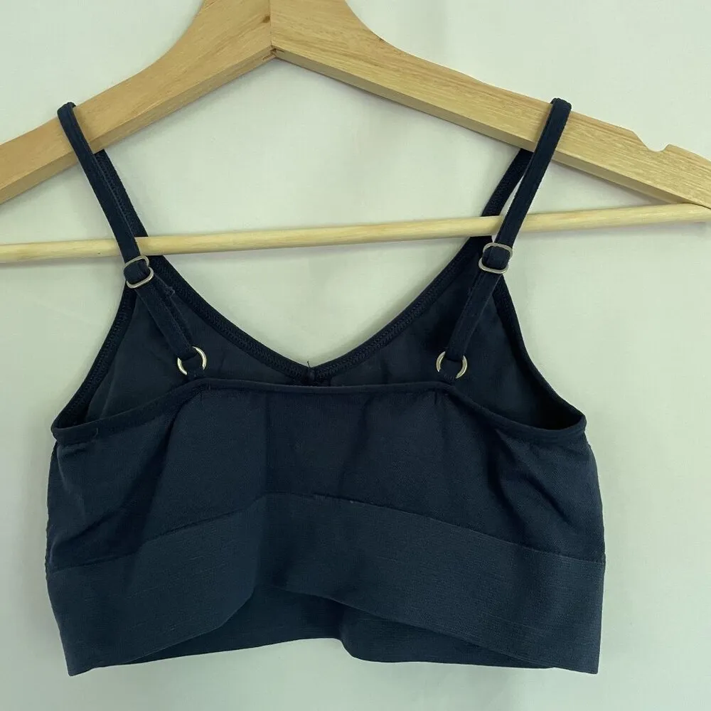 dark navy blue bralette casual comfortable women's size XXS sports bra - Image 4